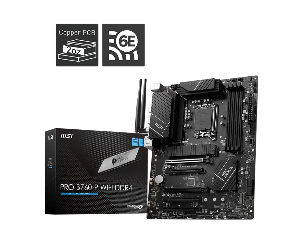 MSI PRO B760-P WIFI DDR4 Motherboard 1