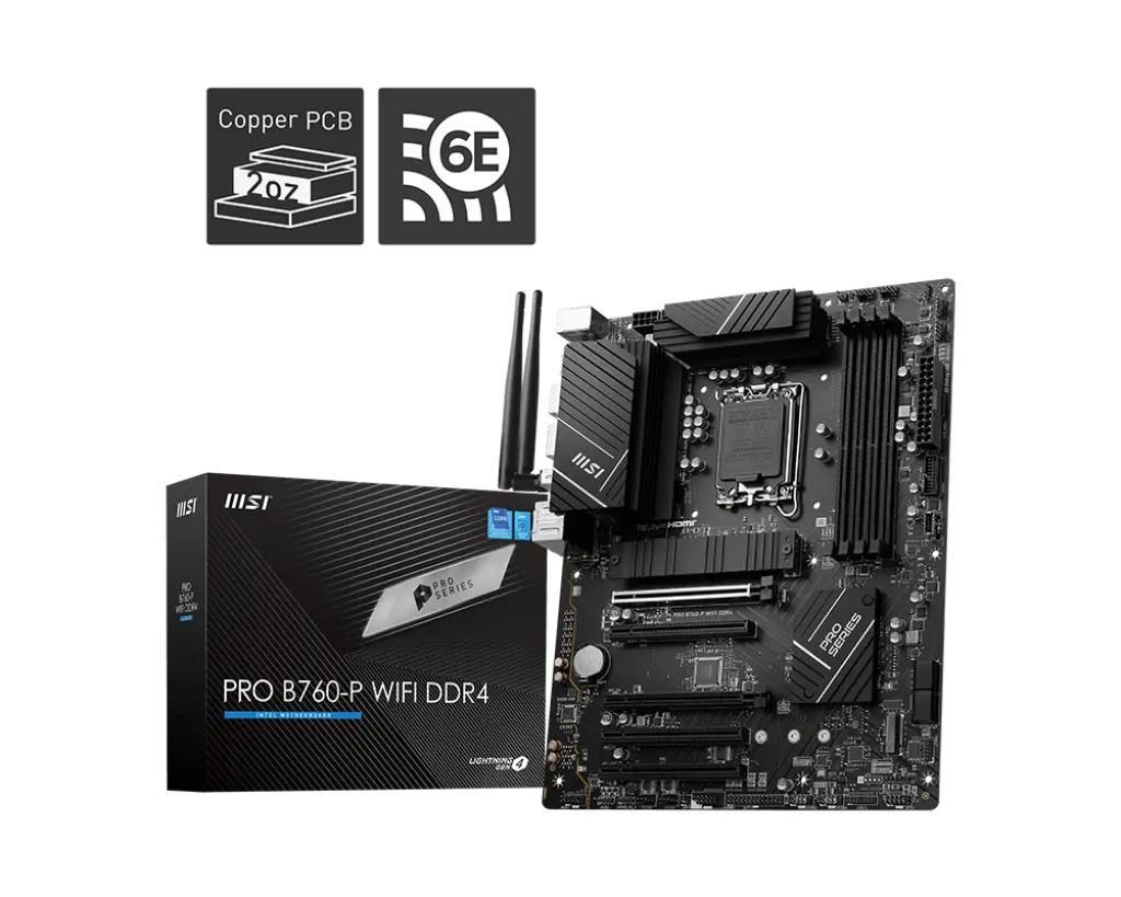 MSI PRO B760-P WIFI DDR4 Motherboard