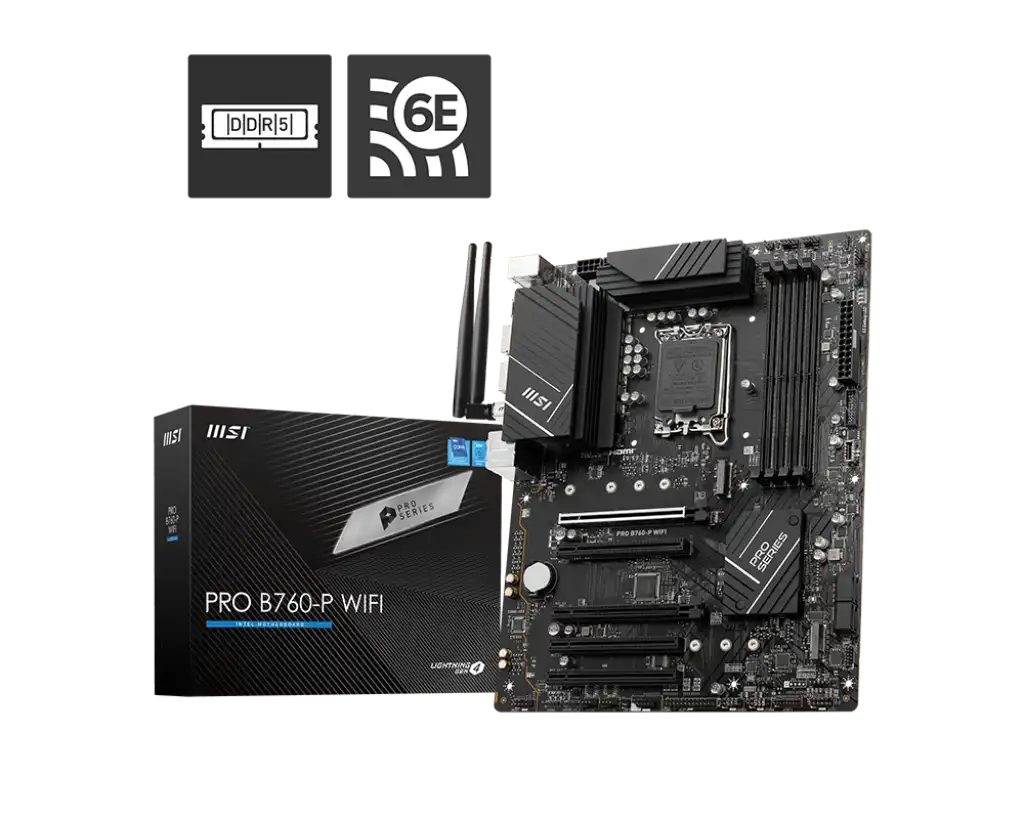 MSI PRO B760-P WIFI Motherboard 1