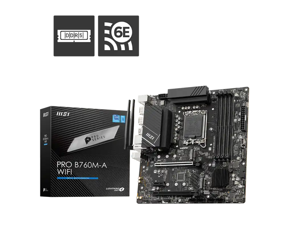 MSI PRO B760M-A WIFI Motherboard 1