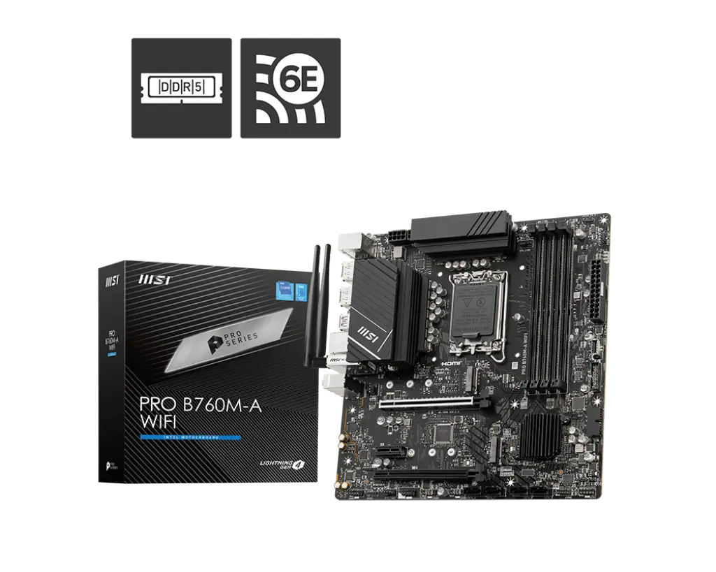 MSI PRO B760M-A WIFI Motherboard