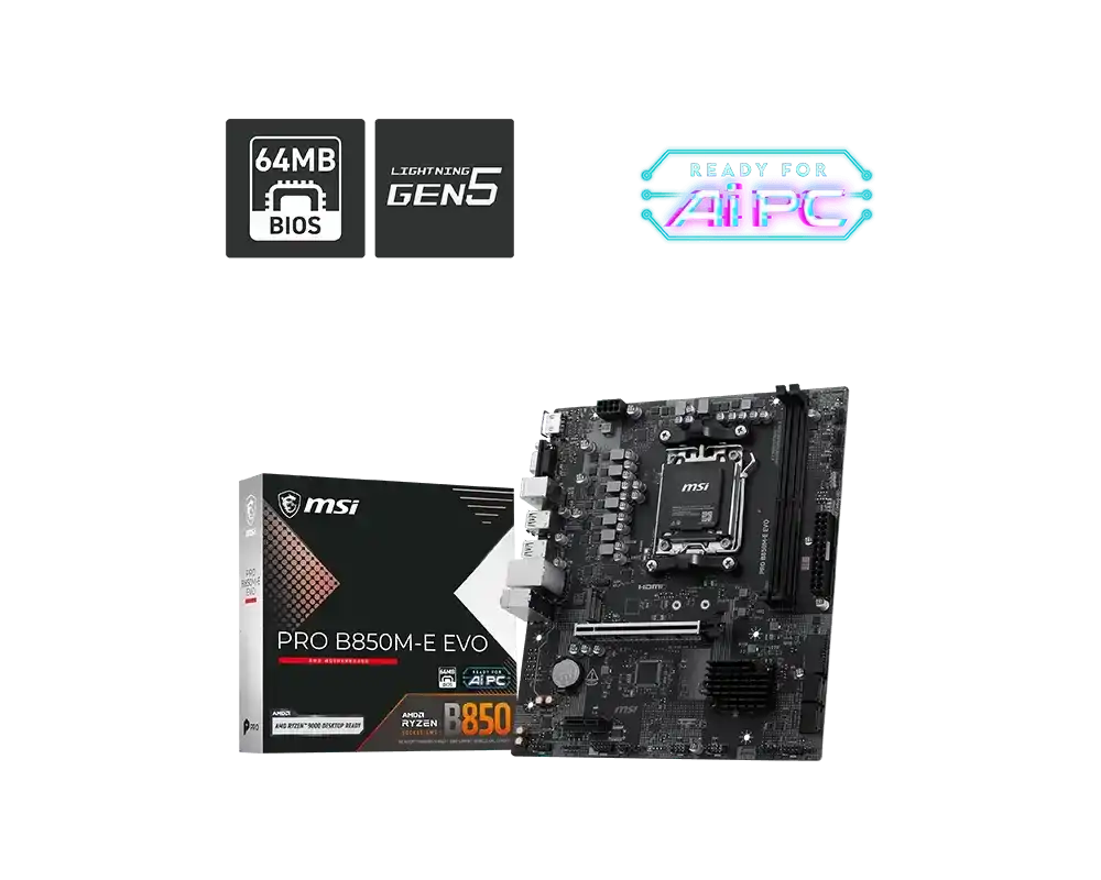 MSI PRO B850M-E EVO Motherboard