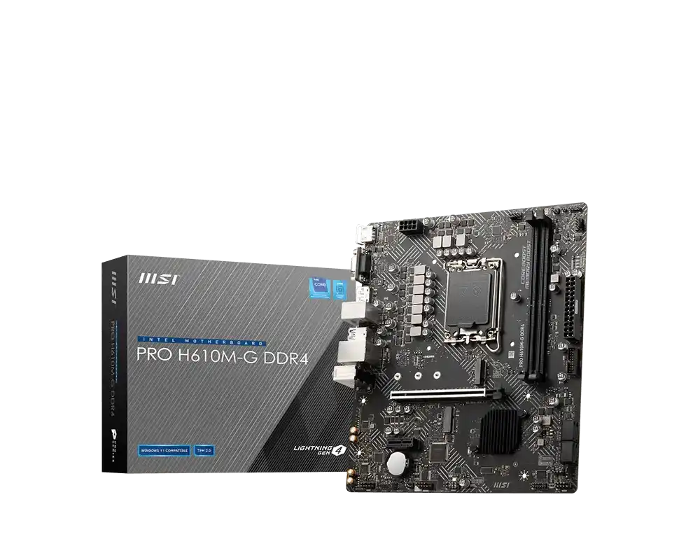 MSI PRO H610M-G DDR4 Motherboard