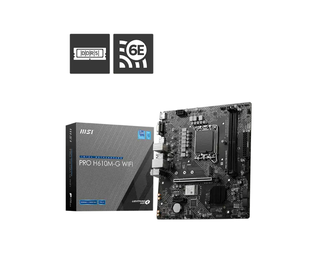 MSI PRO H610M-G WIFI Motherboard