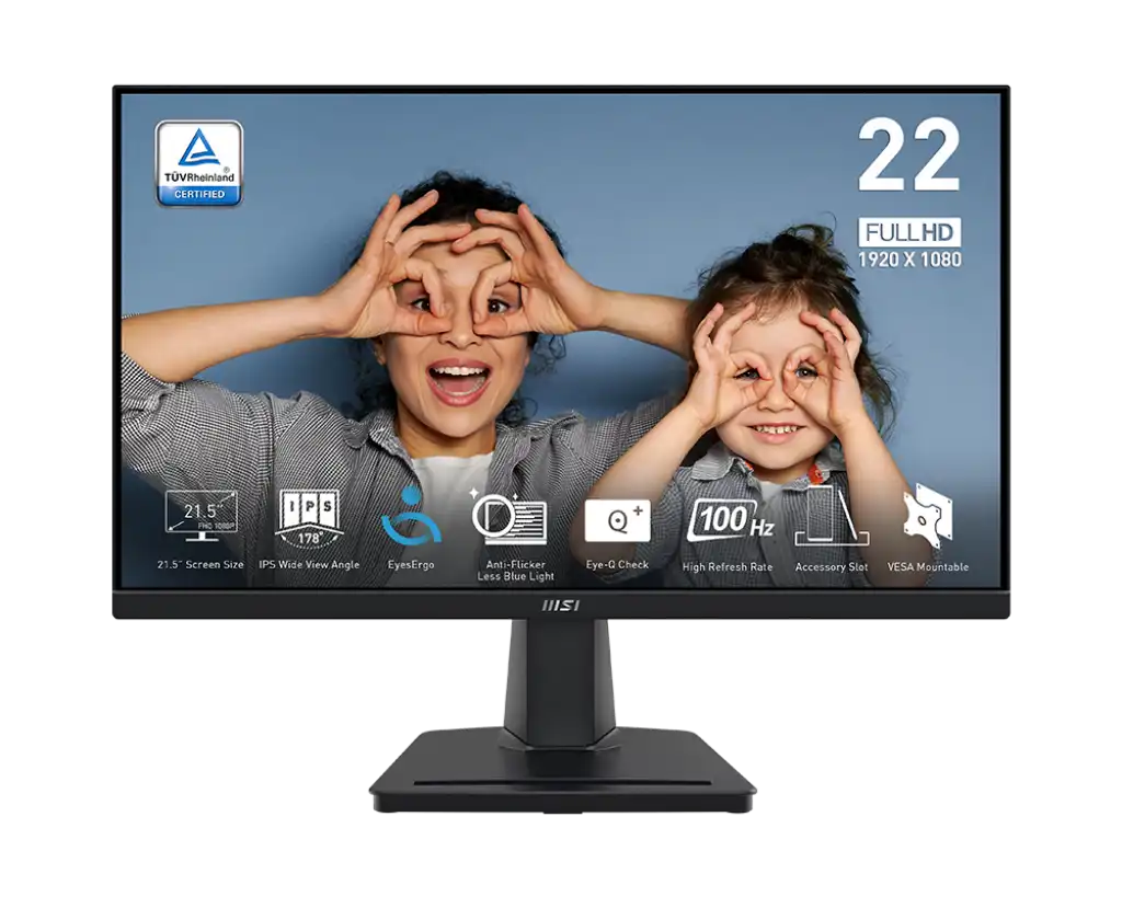 MSI PRO MP225 21.5" FHD IPS 100Hz Monitor