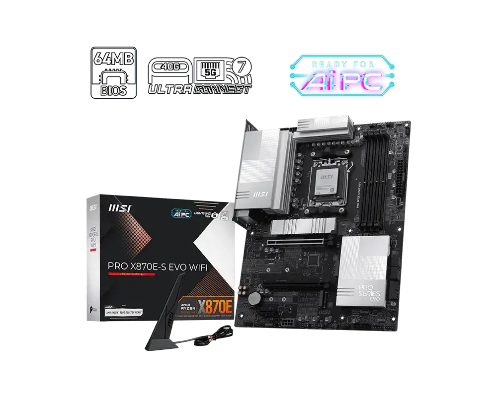 MSI PRO X870E-S EVO WIFI Motherboard