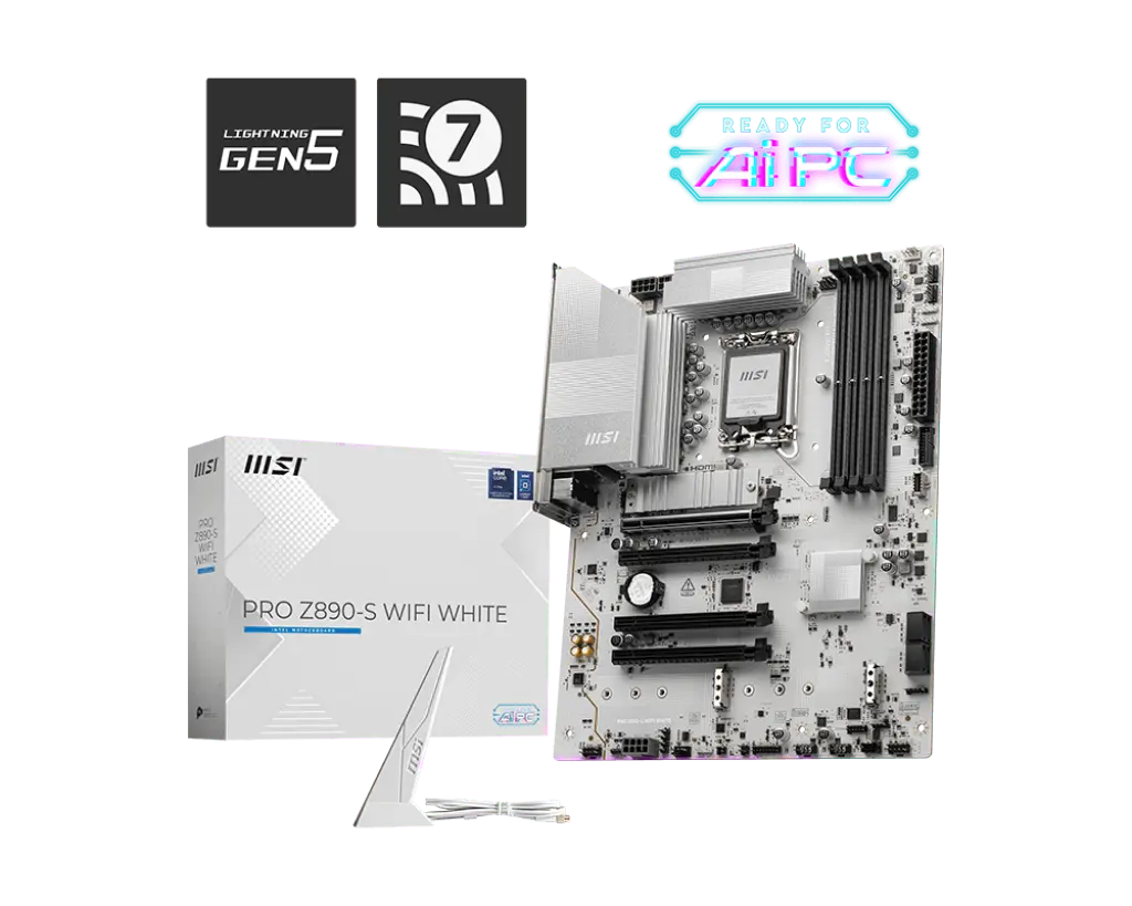 MSI PRO Z890-S WIFI WHITE Motherboard