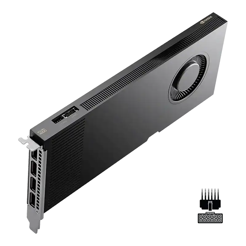 PNY NVIDIA RTX PRO 4000 Blackwell 24GB GDDR7 Workstation Graphics Card