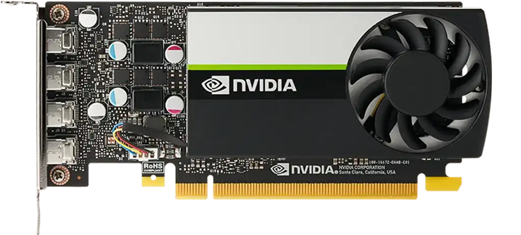 PNY NVIDIA T1000E 8GB GDDR6 Workstation Graphics Card 2