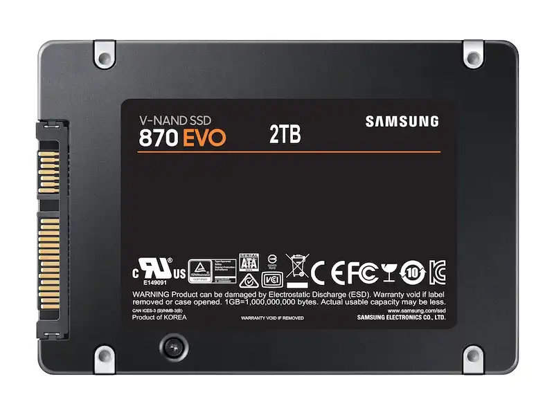 Samsung 870 EVO 2TB SATA 2.5 SSD 4