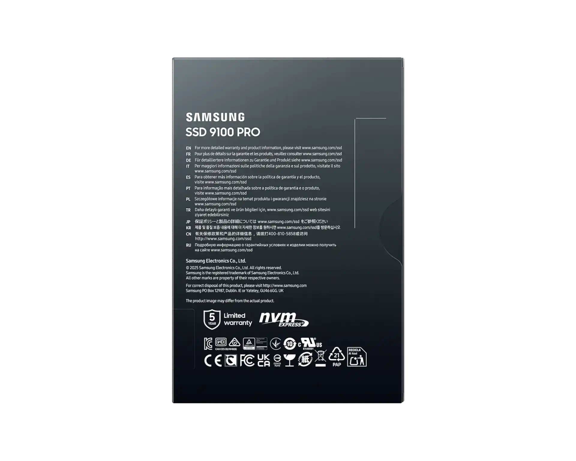 Samsung 9100 PRO 4TB NVMe M.2 SSD 6