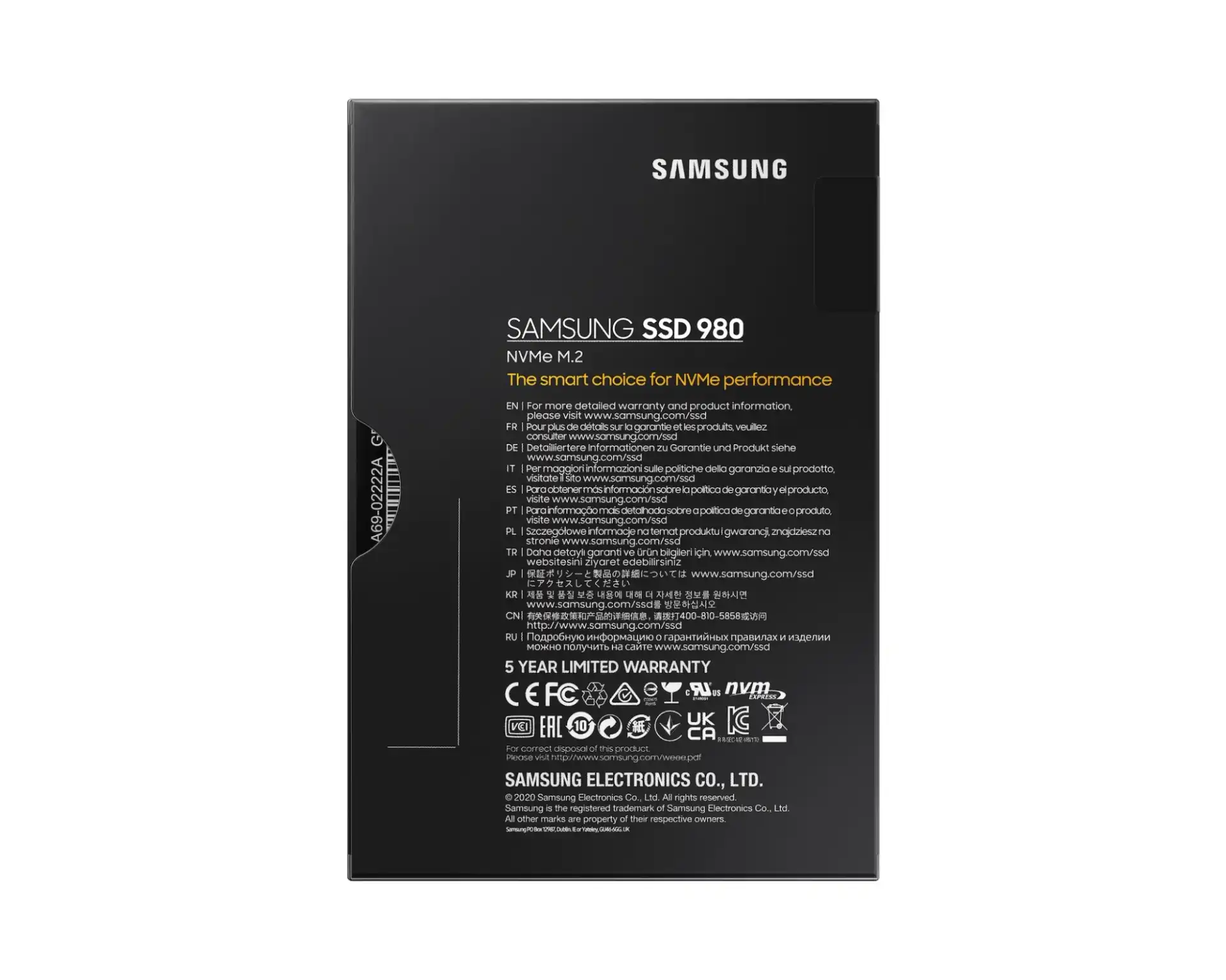 Samsung 980 250GB NVMe M.2 SSD 3