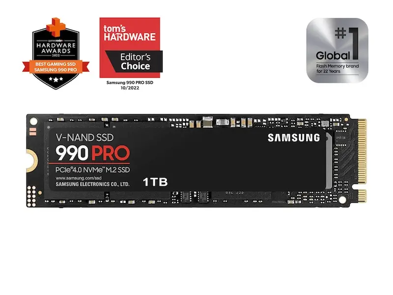 Samsung 990 PRO 1TB NVMe M.2 SSD