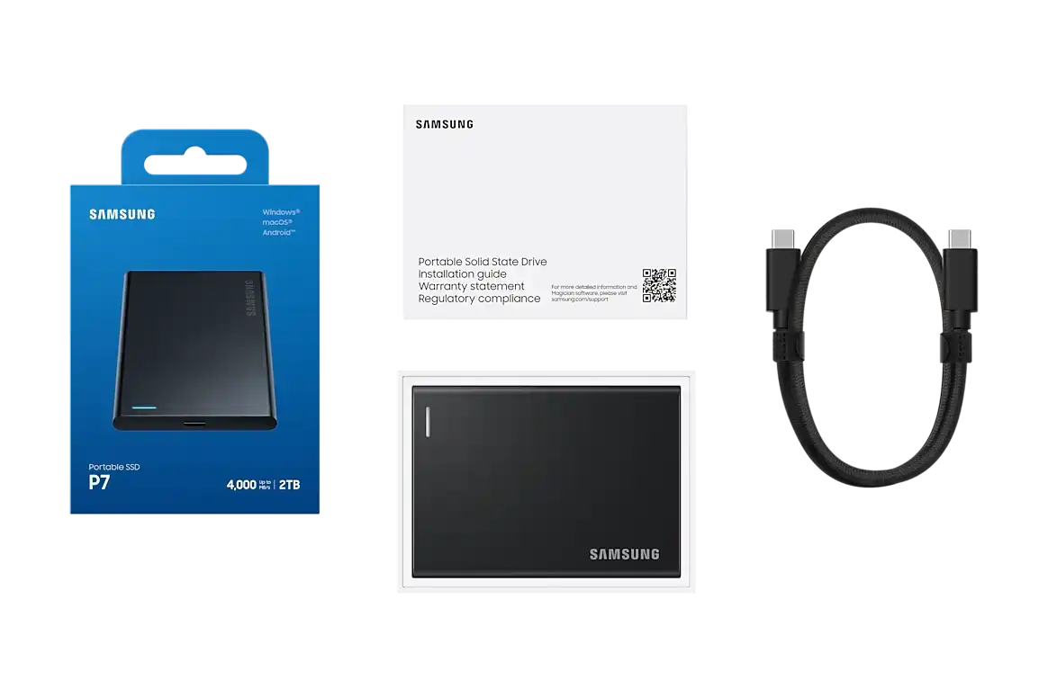 Samsung P7 2TB External SSD - Black 12