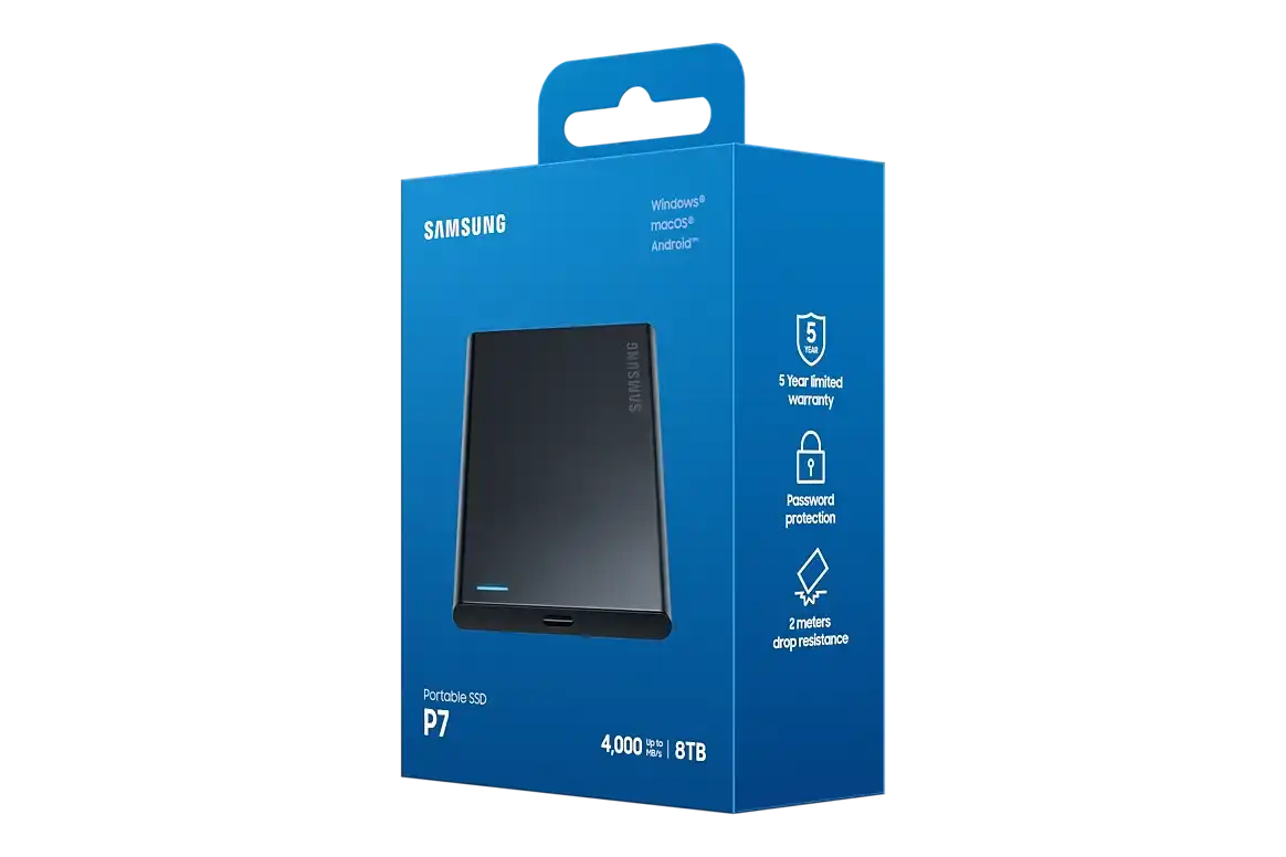 Samsung P7 8TB External SSD - Black 11
