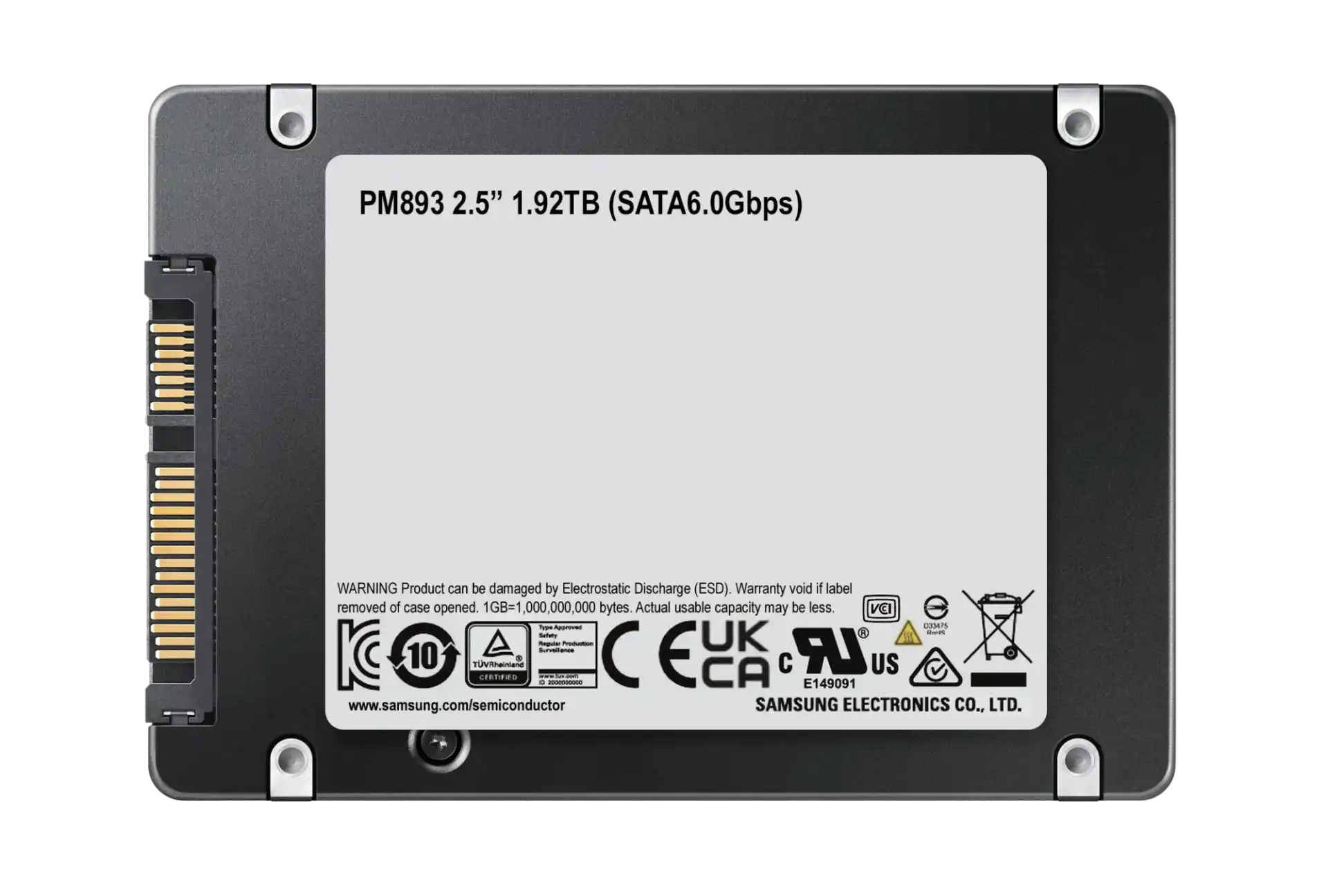 Samsung PM893 1.92TB SATA 2.5 SSD 5