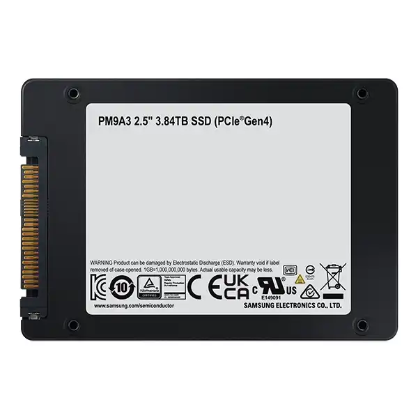 Samsung PM9A3 3.84TB NVMe U.2 SSD 5