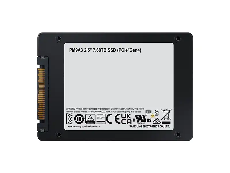 Samsung PM9A3 7.68TB NVMe U.2 SSD 6
