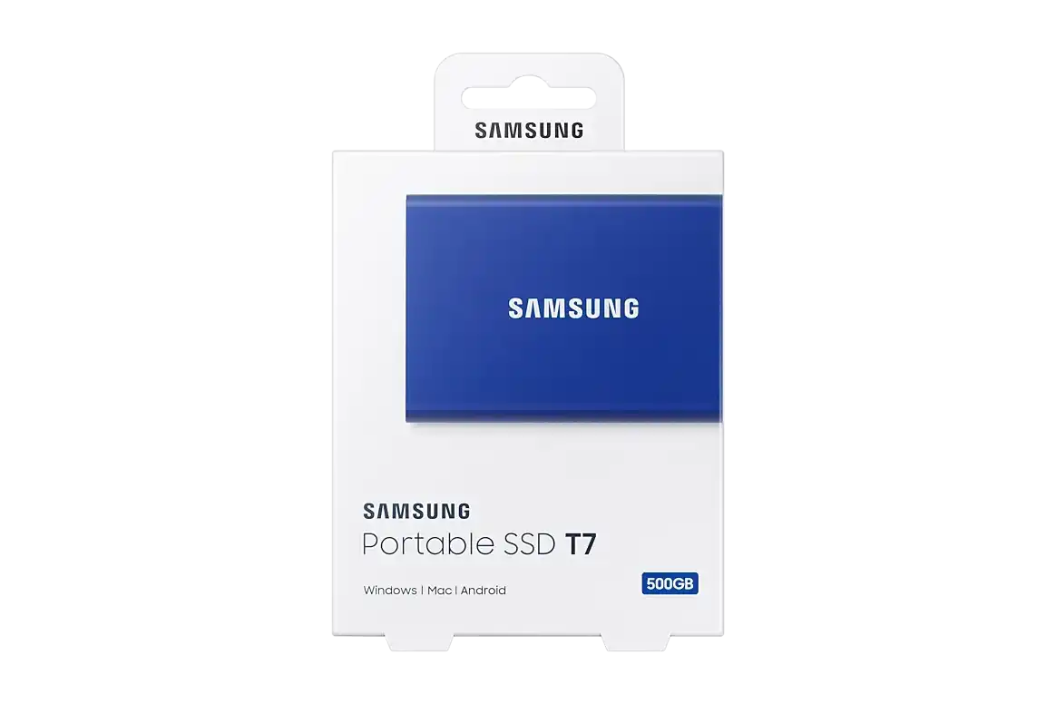 Samsung T7 500GB External SSD - Indigo Blue 8