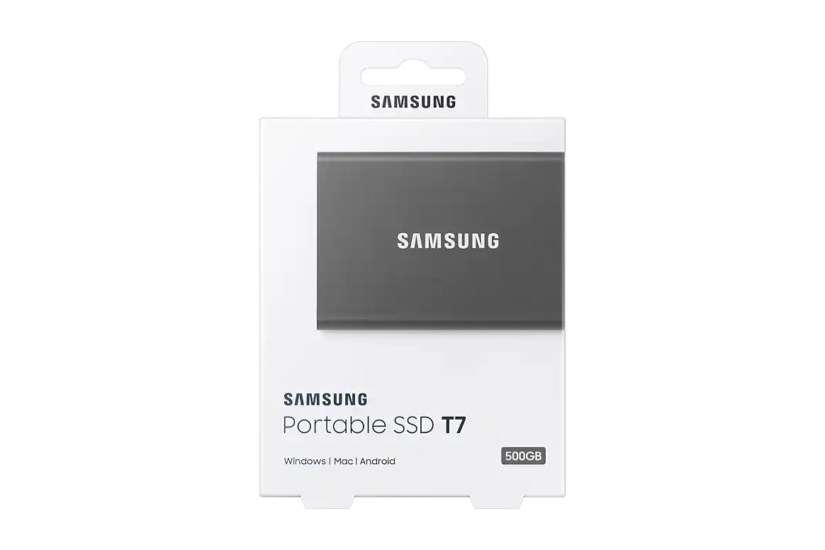 Samsung T7 500GB External SSD - Titan Grey 8