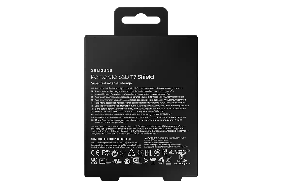 Samsung T7 Shield 2TB External SSD - Black 9