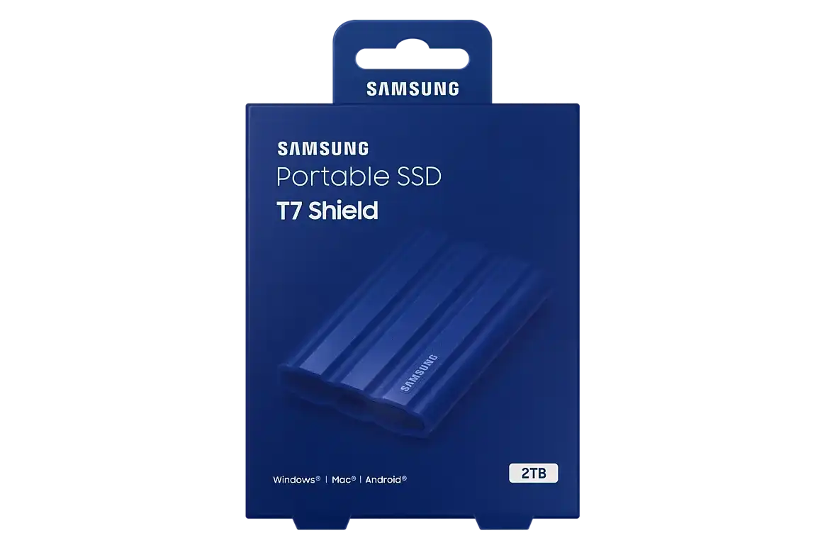 Samsung T7 Shield 2TB External SSD - Blue 8