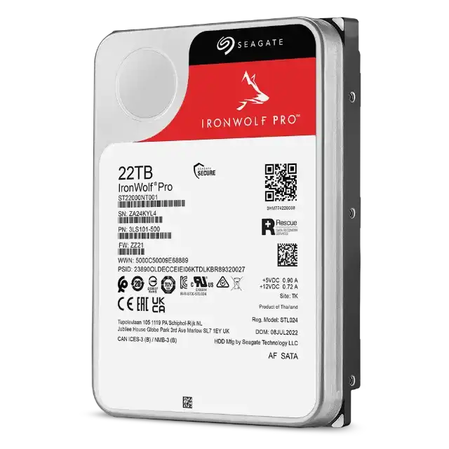 Seagate IronWolf Pro 22TB NAS Hard Drive 6