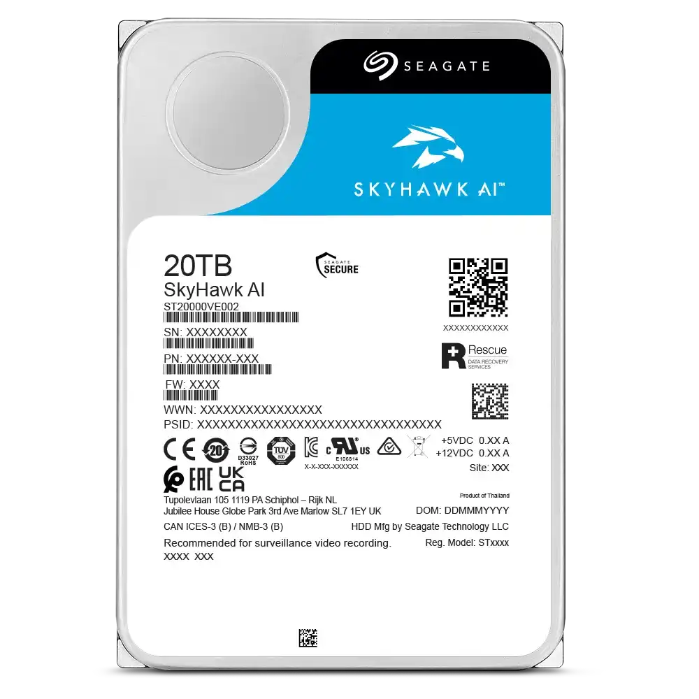 Seagate SkyHawk AI 20TB Surveillance Hard Drive 2