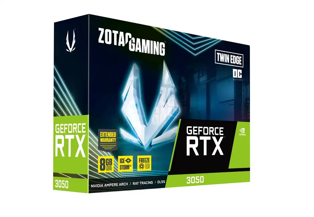 ZOTAC GAMING GeForce RTX 3050 Twin Edge OC 8GB GDDR6 Graphics Card 6
