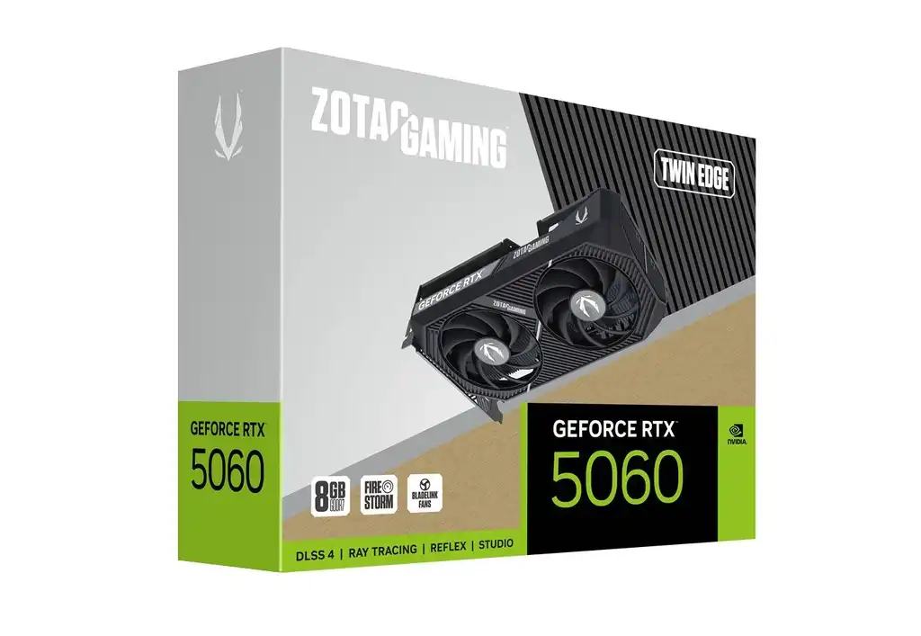 ZOTAC GAMING GeForce RTX 5060 8GB GDDR7 Twin Edge Graphics Card 6