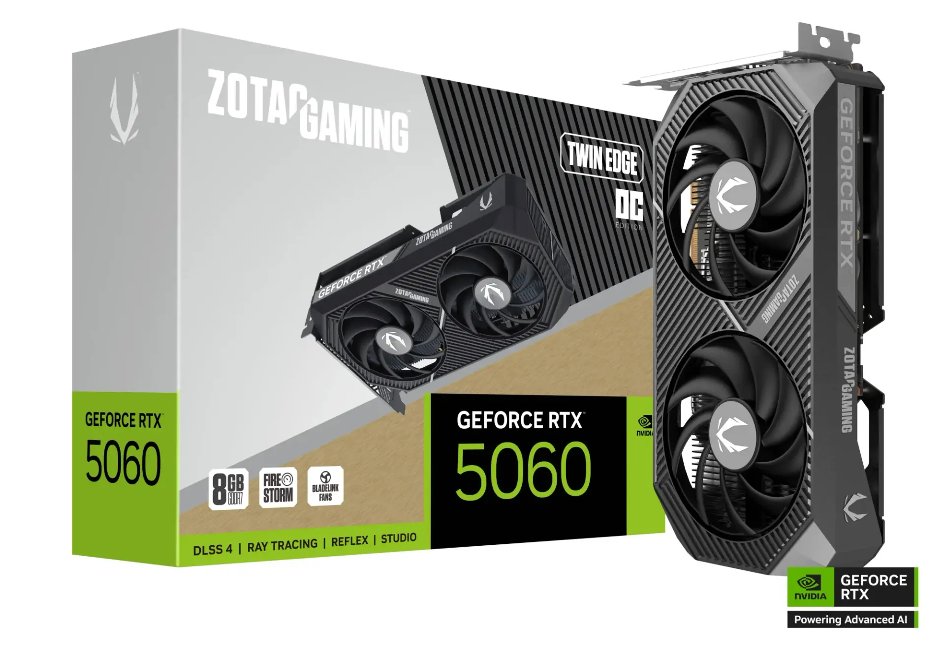 ZOTAC GAMING GeForce RTX 5060 8GB GDDR7 Twin Edge OC Graphics Card