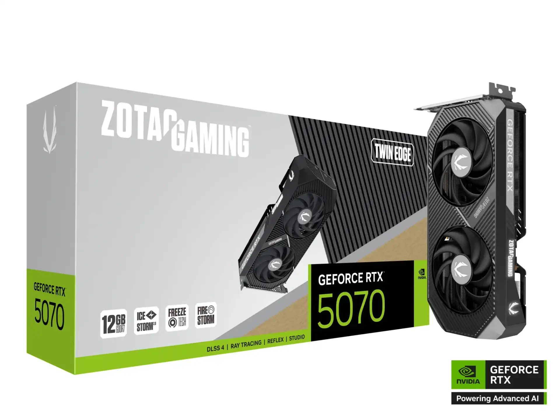 ZOTAC GAMING GeForce RTX 5070 12GB GDDR7 Twin Edge Graphics Card