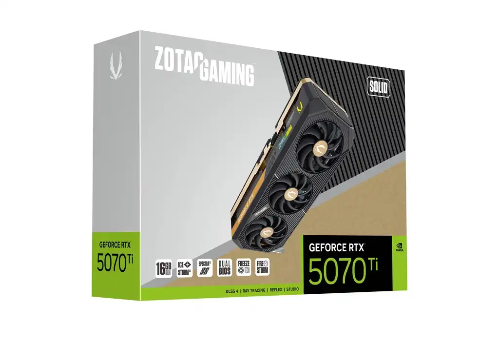 ZOTAC GAMING GeForce RTX 5070 Ti 16GB GDDR7 SOLID Graphics Card 7