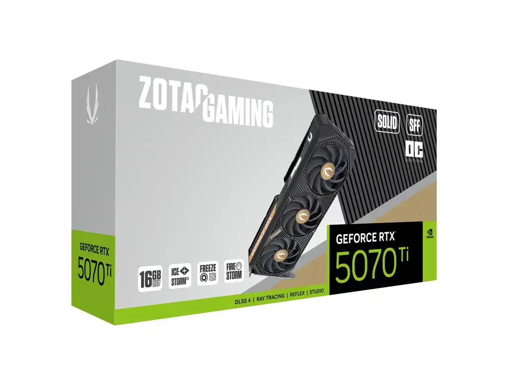 ZOTAC GAMING GeForce RTX 5070 Ti 16GB GDDR7 SOLID SFF OC Graphics Card 7
