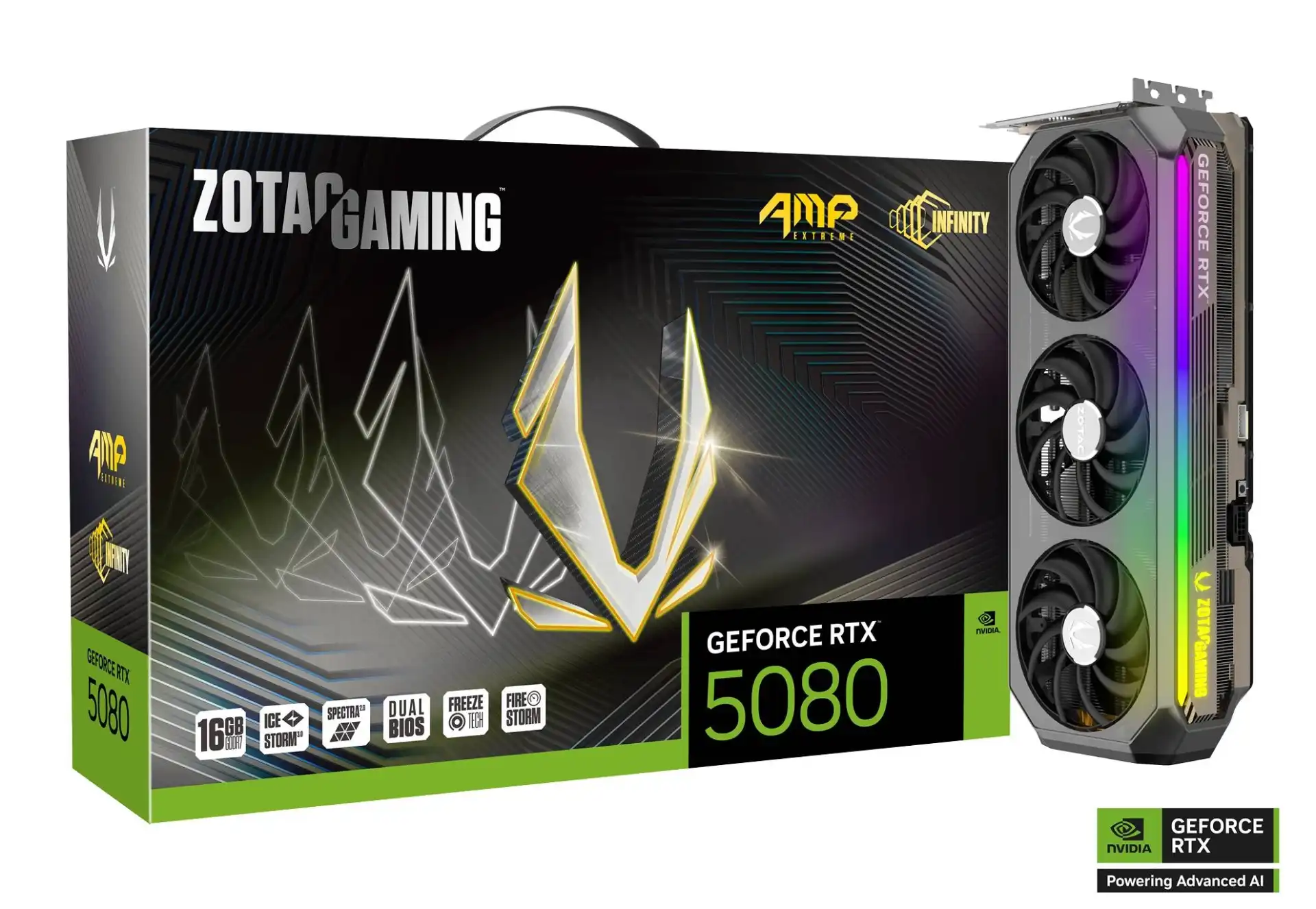 ZOTAC GAMING GeForce RTX 5080 16GB GDDR7 AMP Extreme INFINITY Graphics Card 1