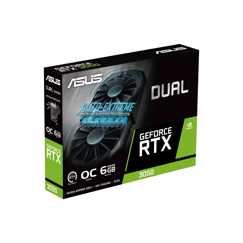 ASUS Dual GeForce RTX 3050 OC Edition 6GB GDDR6 Graphics Card 7