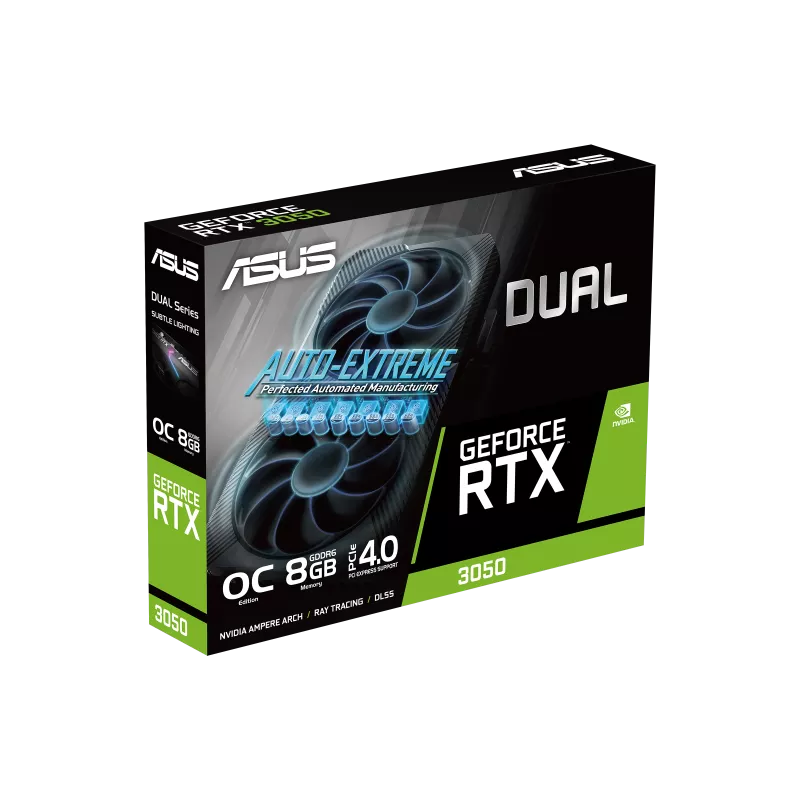 ASUS Dual GeForce RTX 3050 V2 OC Edition 8GB GDDR6 Graphics Card 6
