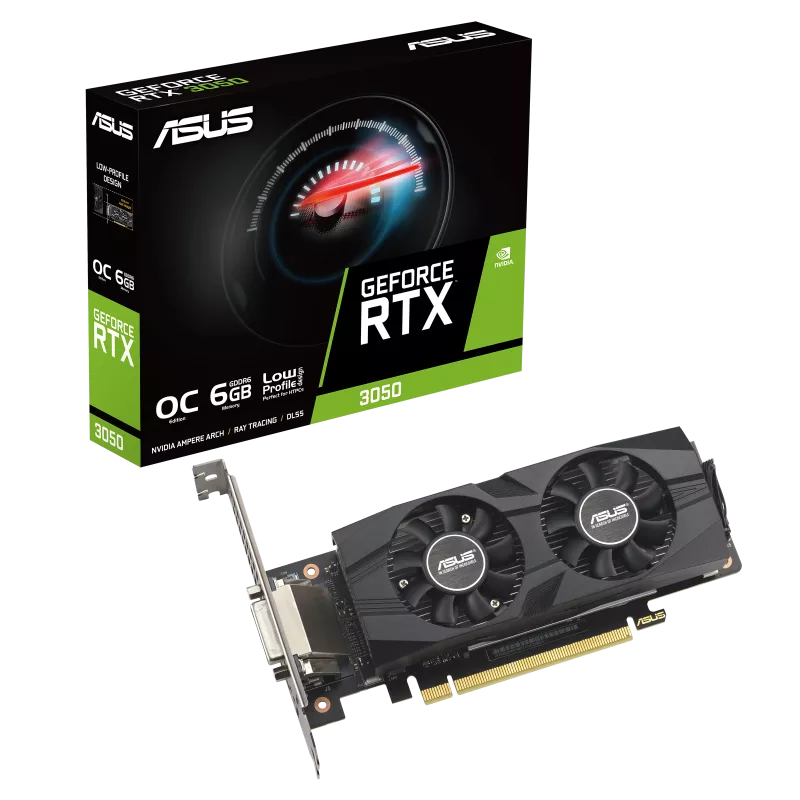 ASUS GeForce RTX 3050 LP BRK OC Edition 6GB GDDR6 Graphics Card