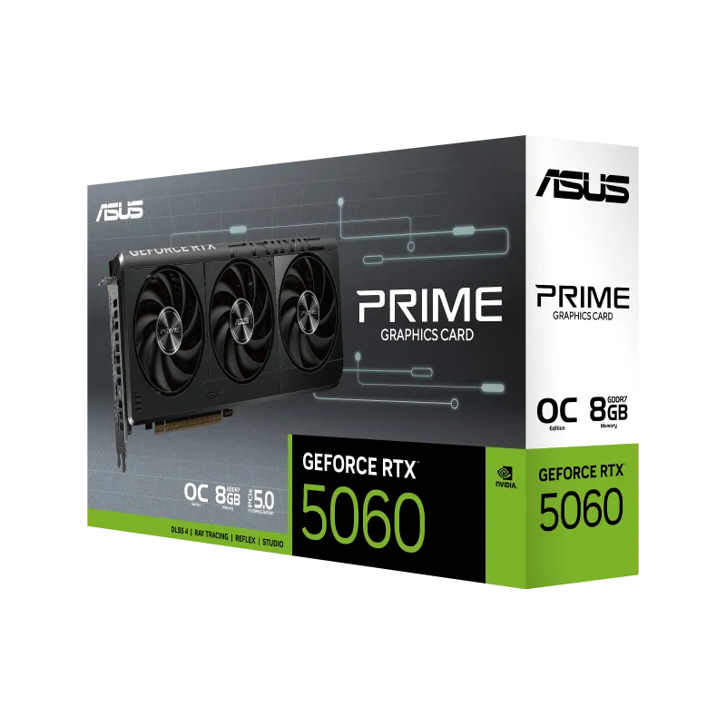 ASUS PRIME GeForce RTX 5060 8GB GDDR7 OC Edition Graphics Card 6