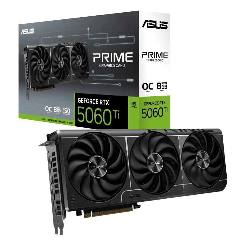 ASUS PRIME GeForce RTX 5060 Ti 8GB GDDR7 OC Edition Graphics Card