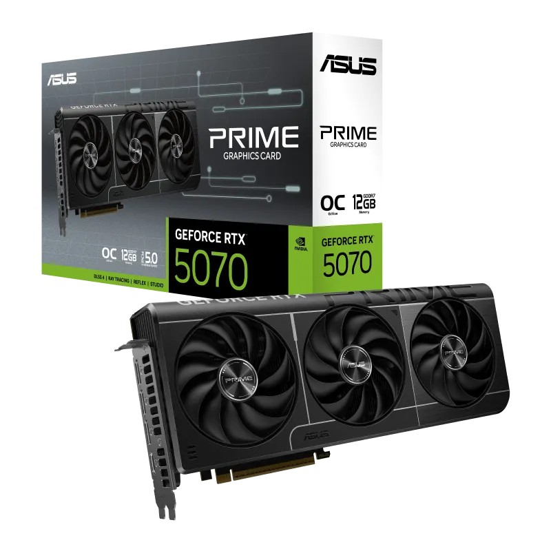 ASUS PRIME GeForce RTX 5070 12GB GDDR7 OC Edition Graphics Card