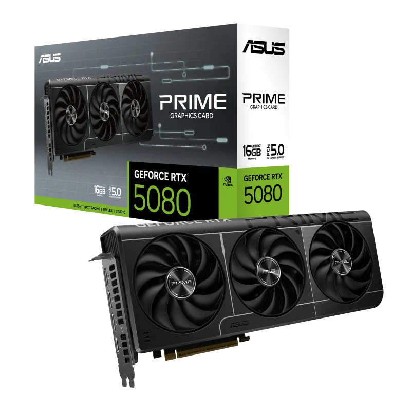 ASUS PRIME GeForce RTX 5080 16GB GDDR7 Graphics Card 1
