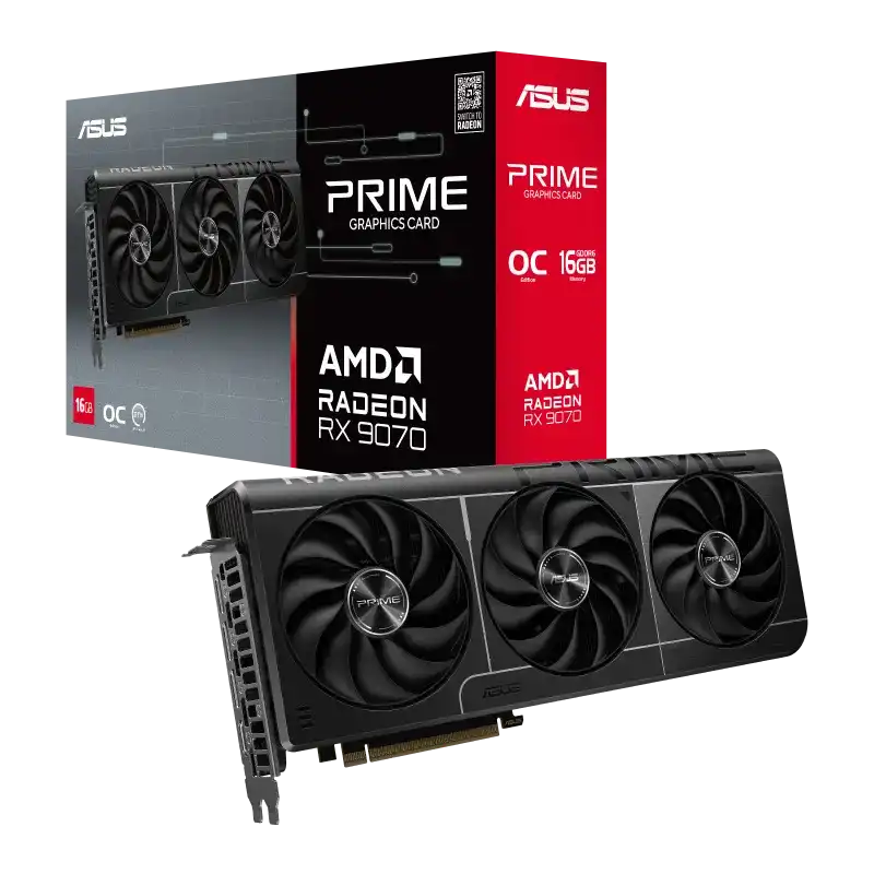 ASUS Prime Radeon RX 9070 OC Edition 16GB GDDR6 Graphics Card 1
