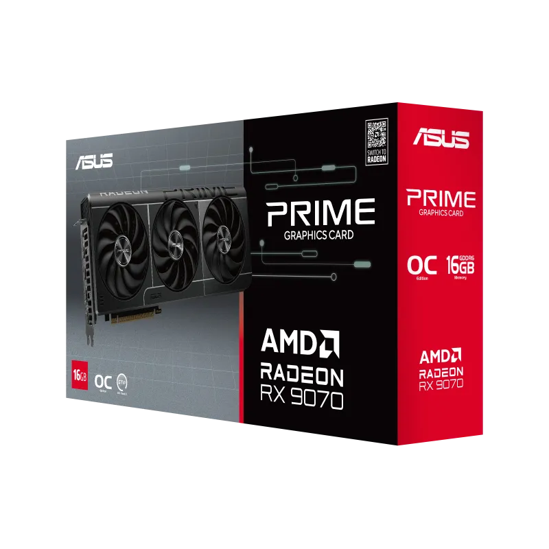 ASUS Prime Radeon RX 9070 OC Edition 16GB GDDR6 Graphics Card 6