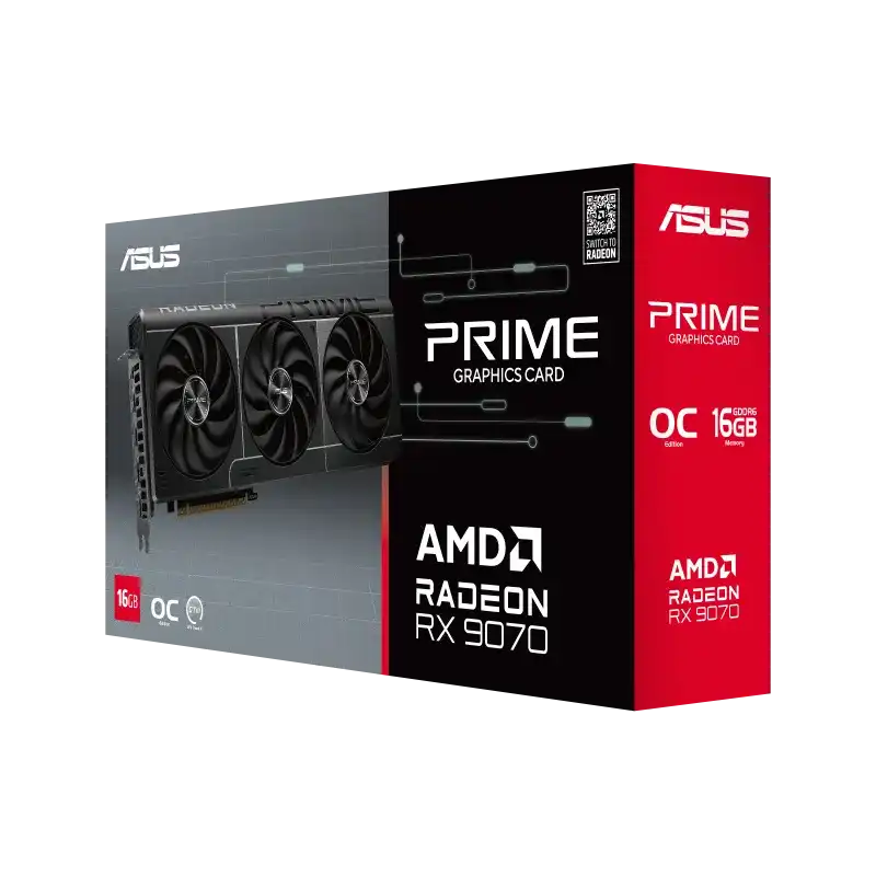 ASUS Prime Radeon RX 9070 OC Edition 16GB GDDR6 Graphics Card 6
