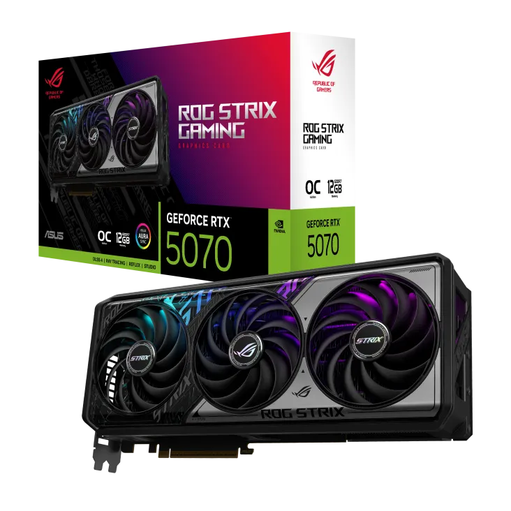 ASUS ROG Strix GeForce RTX 5070 12GB GDDR7 OC Edition Graphics Card 1
