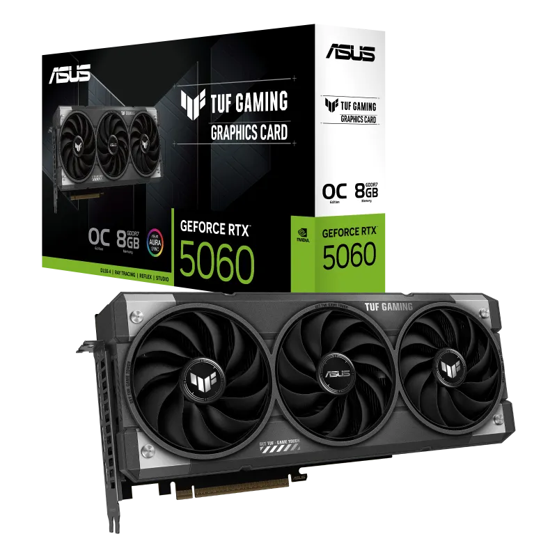 ASUS TUF Gaming GeForce RTX 5060 8GB GDDR7 OC Edition Graphics Card