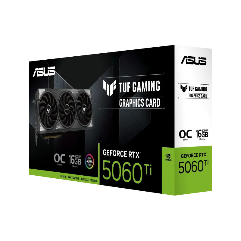 ASUS TUF Gaming GeForce RTX 5060 Ti 16GB GDDR7 OC Edition Graphics Card 7
