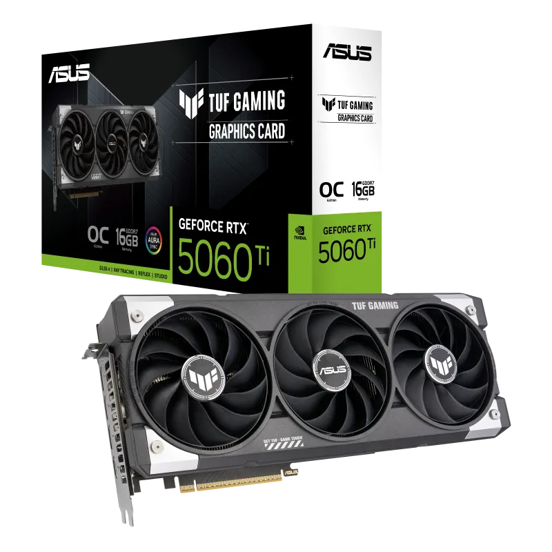 ASUS TUF Gaming GeForce RTX 5060 Ti 16GB GDDR7 OC Edition Graphics Card 1