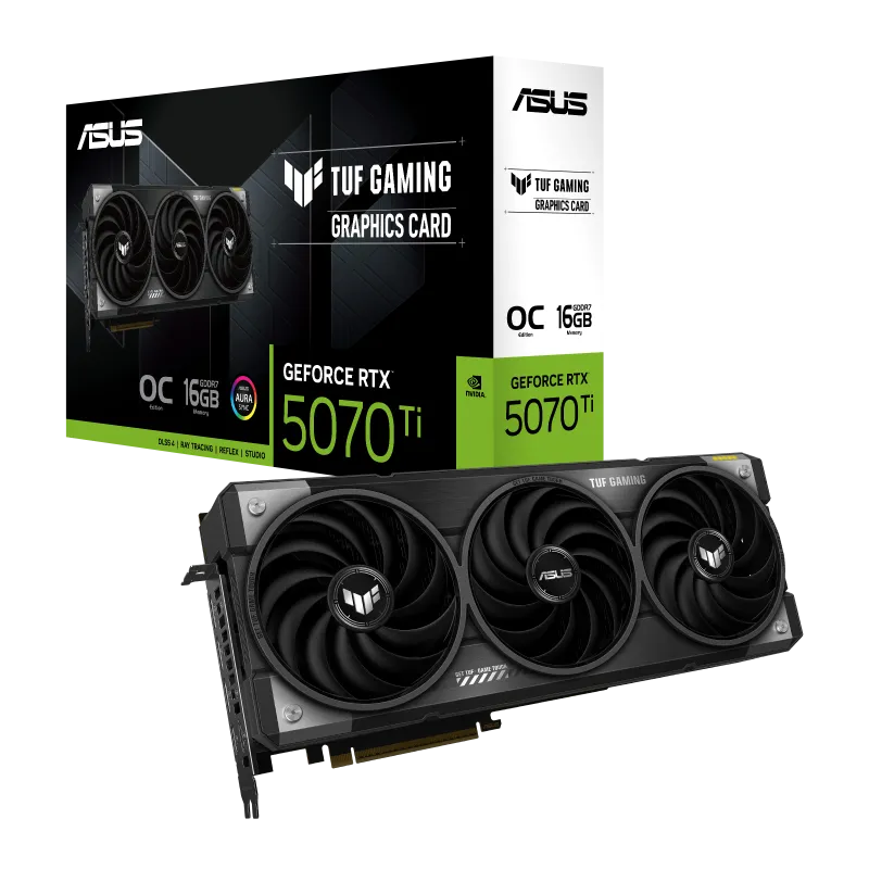 ASUS TUF Gaming GeForce RTX 5070 Ti 16GB GDDR7 OC Edition Graphics Card 1